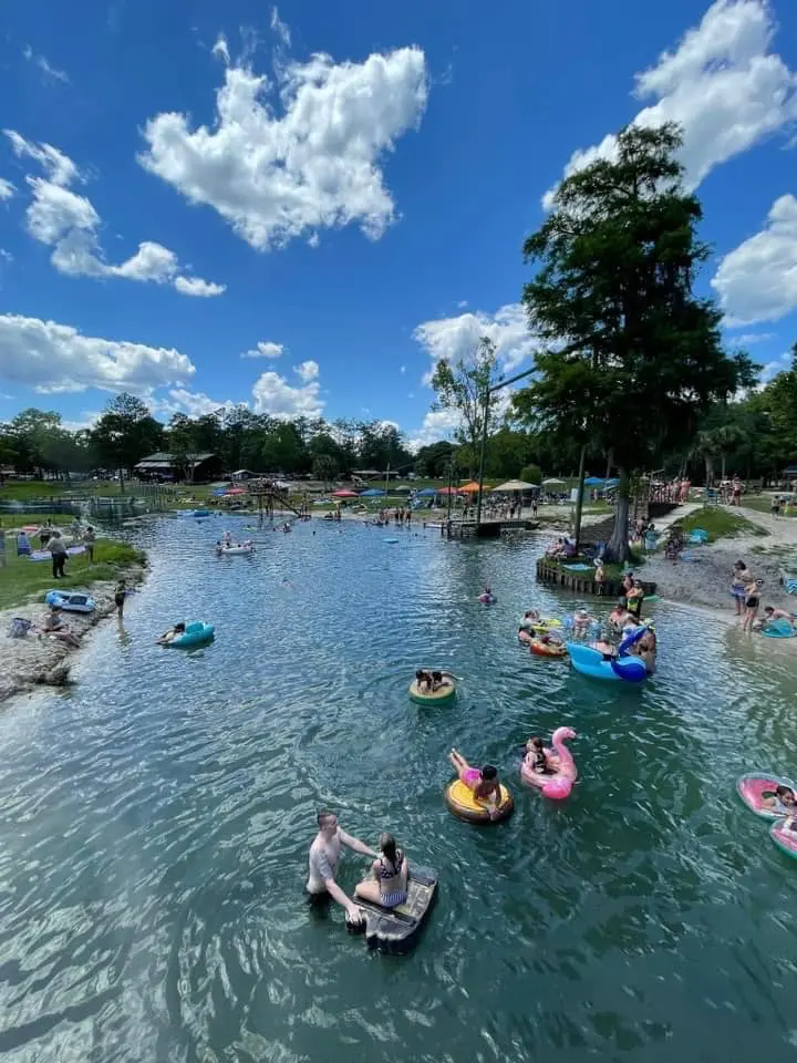 Swimming at the spring