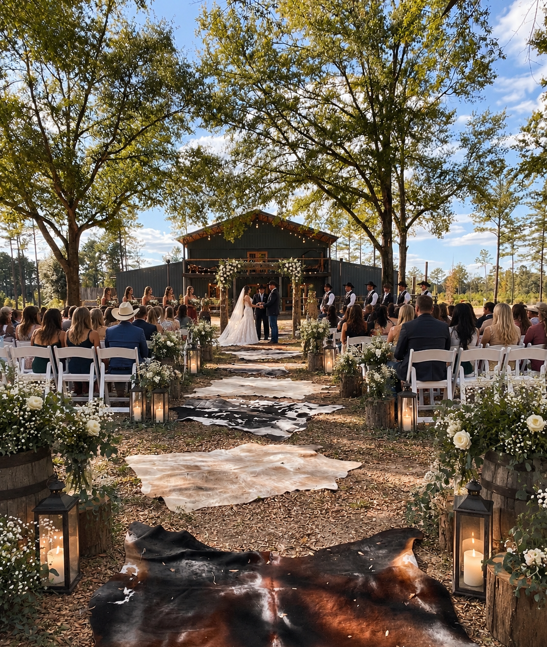 A wedding hosted at Rustic Ranch Farms
